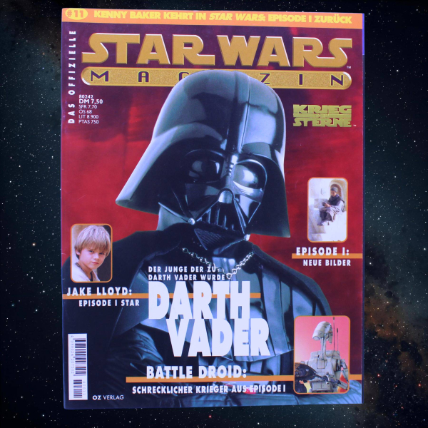 Star Wars Magazin 11 (1998) OZ Verlag | Darth Vader Special | Godzilla Promo | hoppla-stuff.de